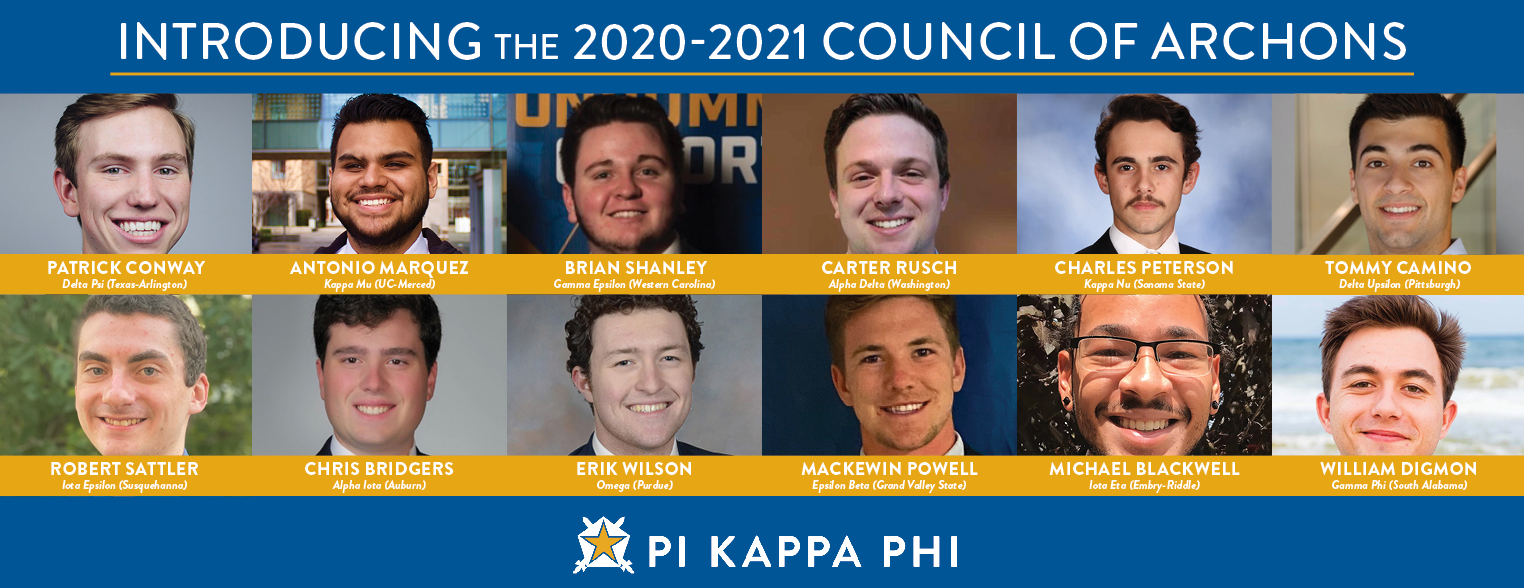 ignorere fantastisk sekstant 2020-2021 Council of Archons Selected - Pi Kappa Phi Fraternity